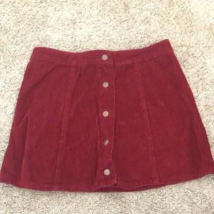 Red skirt